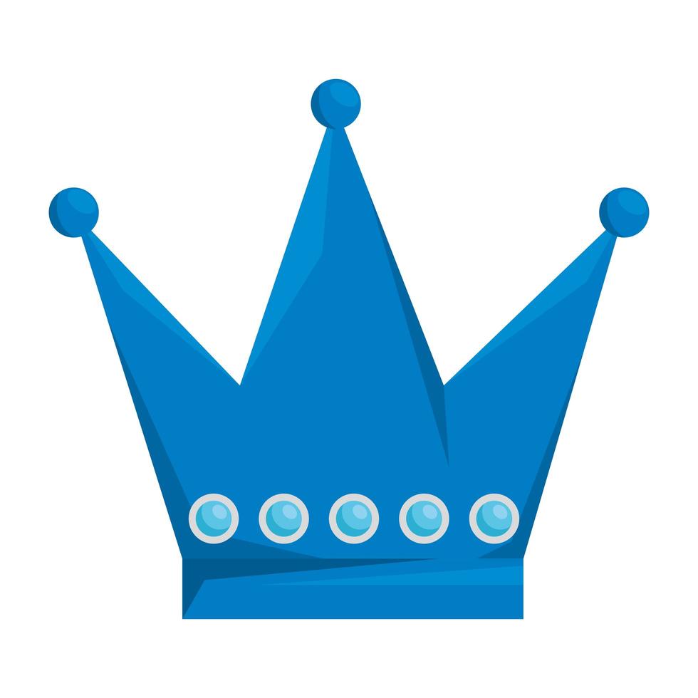 ícone decorativo de rainha da coroa fofa vetor