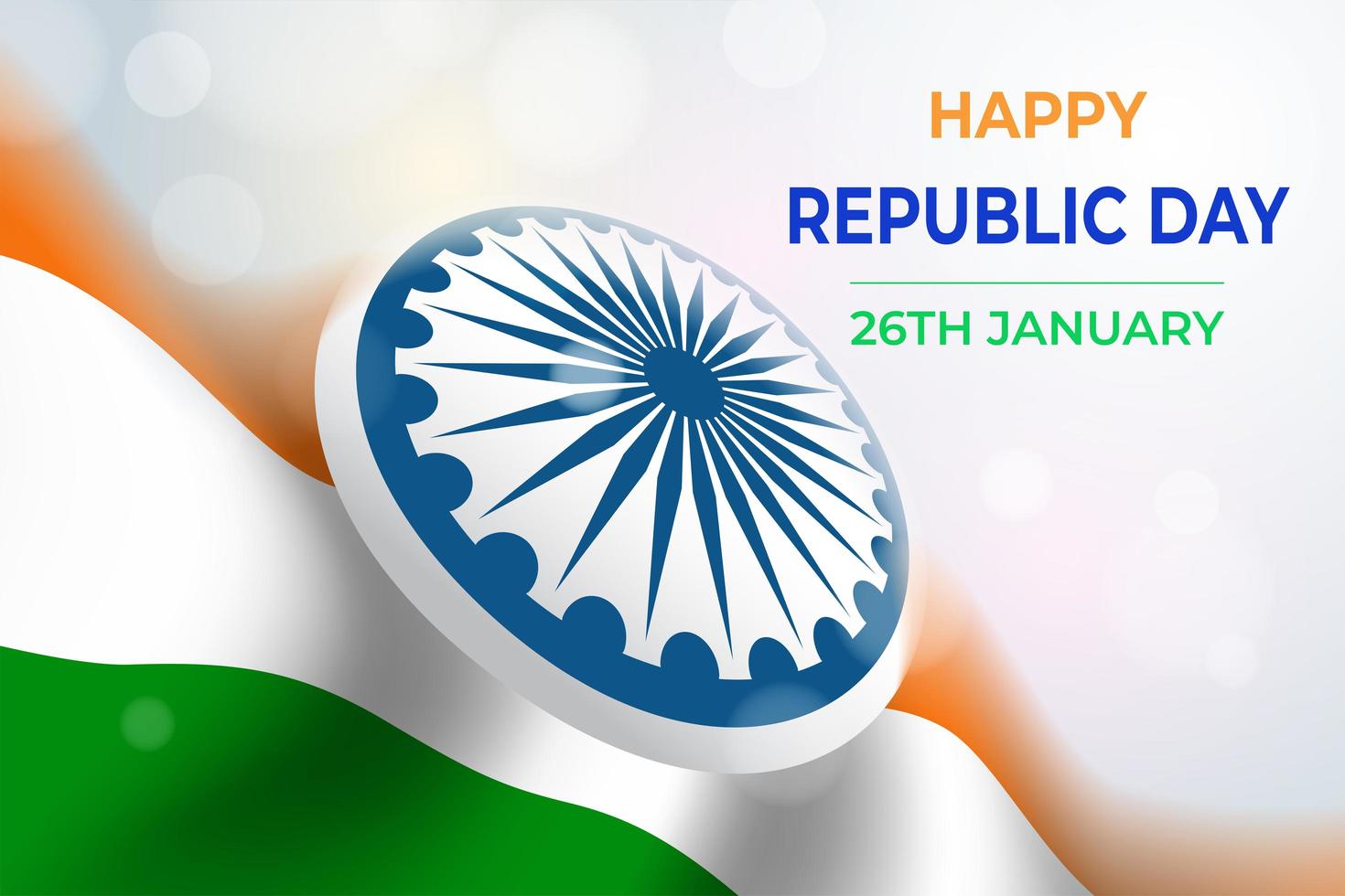 celebração do dia da república indiana vetor