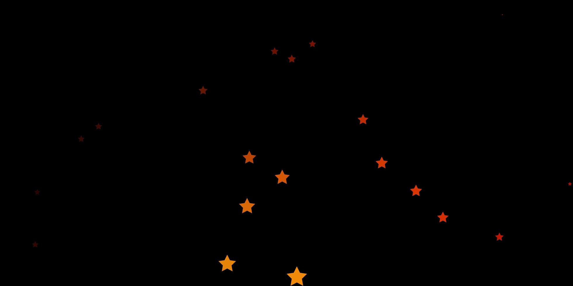 textura vector vermelho escuro com belas estrelas.