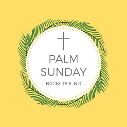 Plano de fundo do vetor de palmeiras de domingo