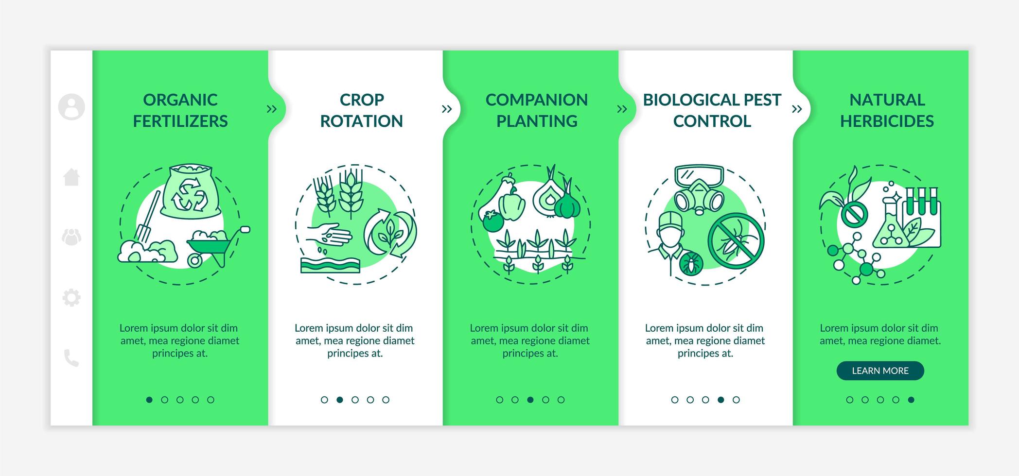 modelo de vetor de integração de princípios de agricultura orgânica