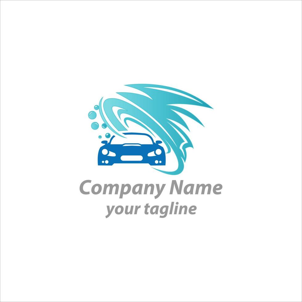 design de conceito de vetor de logotipos de lavagem de carros, modelo de logotipo de limpeza automotiva.