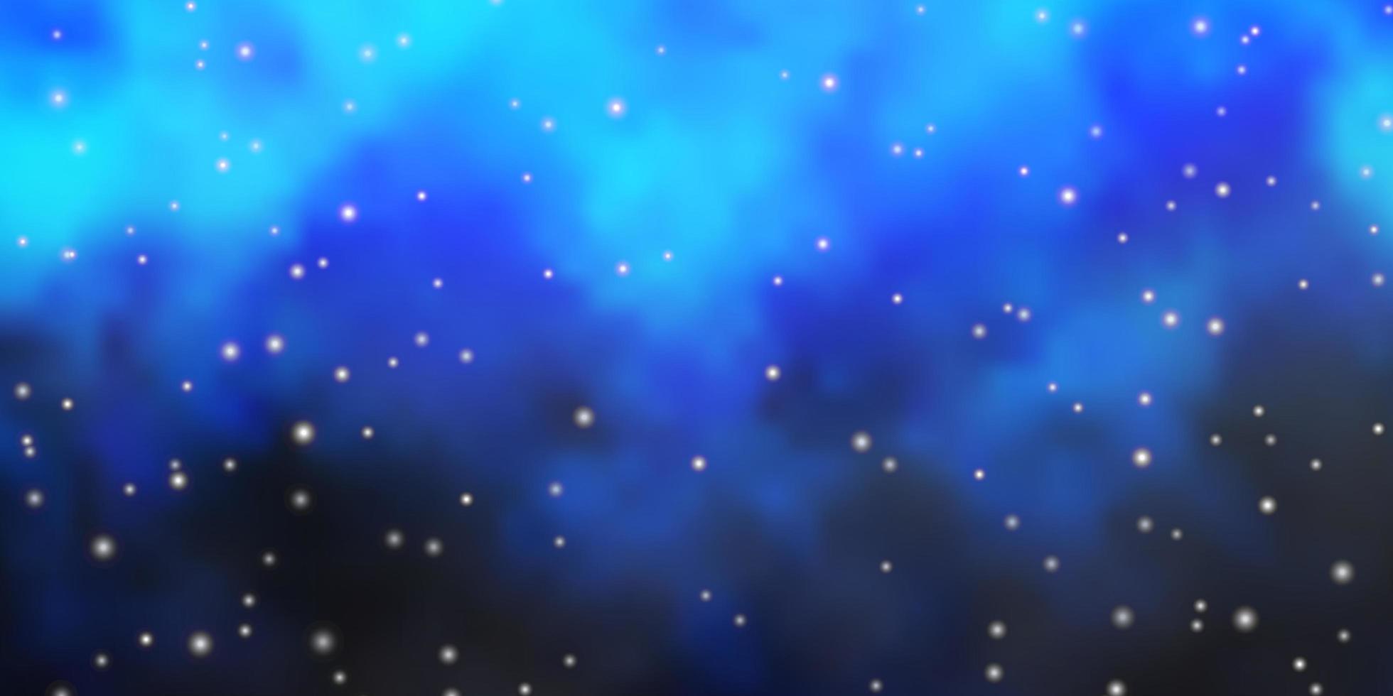 fundo vector azul escuro com estrelas coloridas.