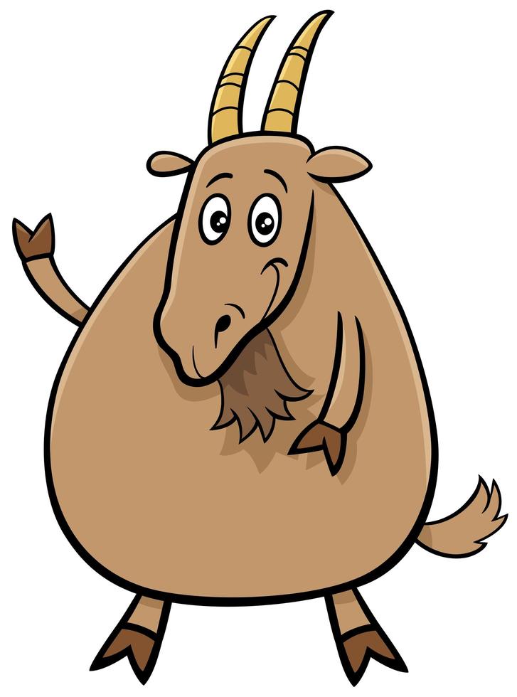 personagem de banda desenhada engraçado animal de fazenda vetor