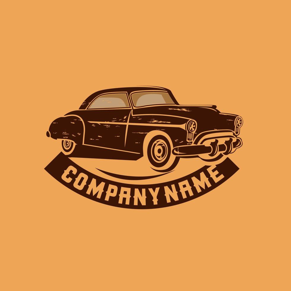 design de emblema de hot rod vintage ilustração stock vetor