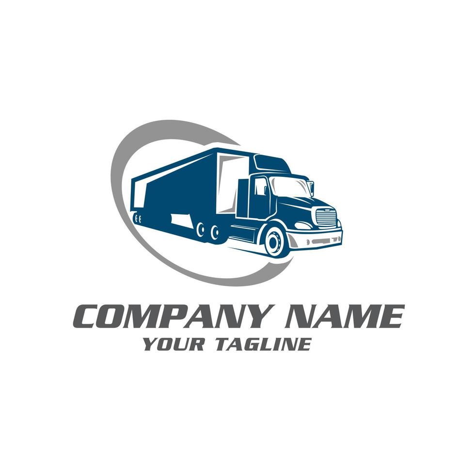 transporte de logotipo de reboque de caminhão - vetor de inspiração van.eps 10