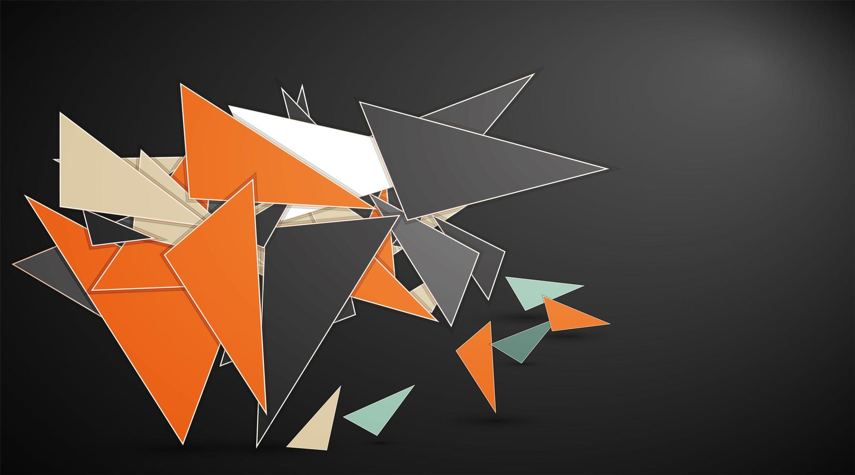 Fundo abstrato da composição do mosaico do triângulo 3D, design de estilo low poly. ilustração vetorial. para web, papel de parede, etc. vetor