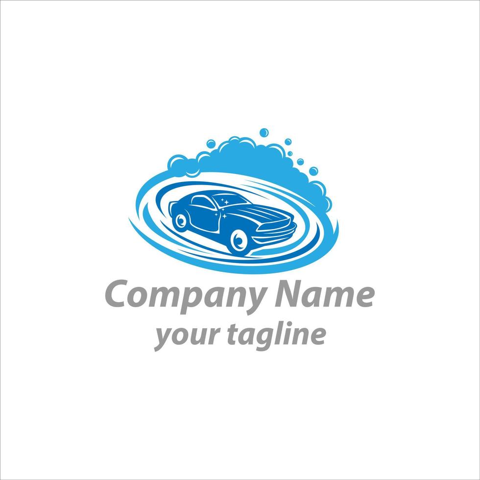 design de conceito de vetor de logotipos de lavagem de carros, modelo de logotipo de limpeza automotiva.