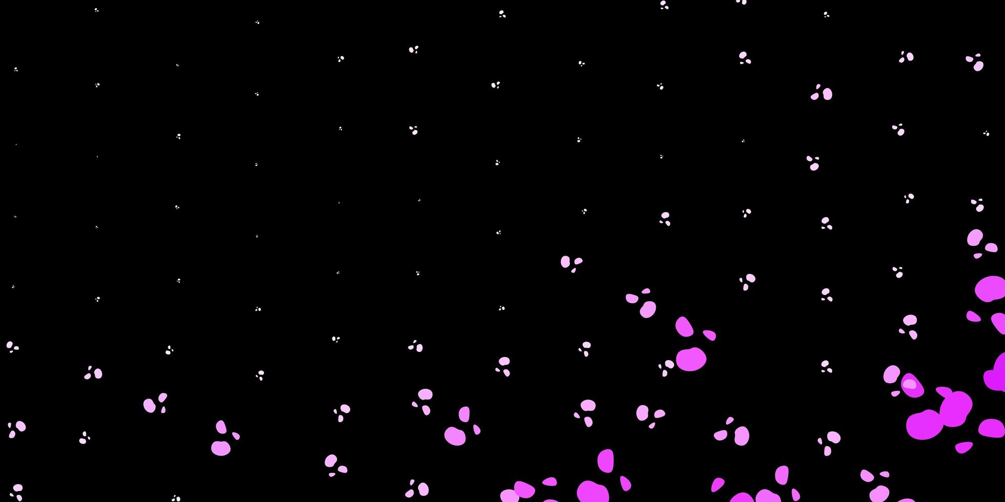 pano de fundo vector roxo escuro com formas caóticas.