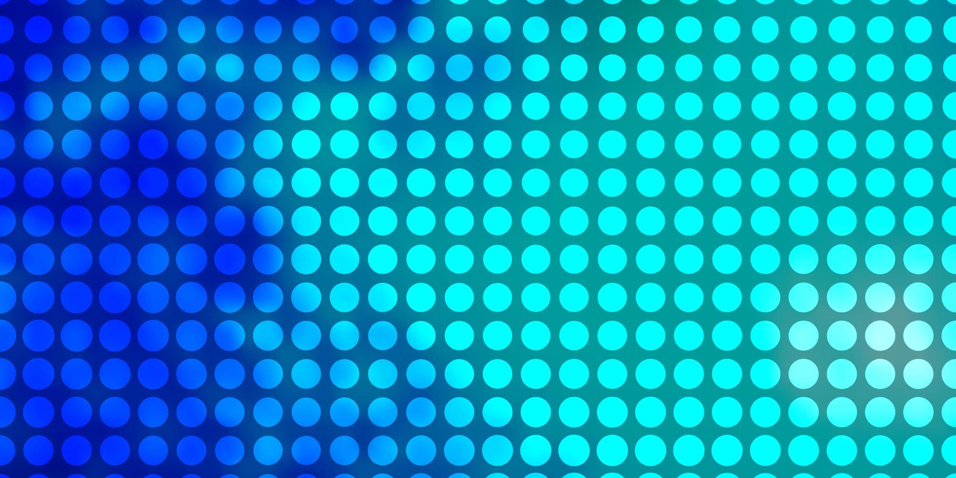 layout de vetor azul e verde claro com círculos.