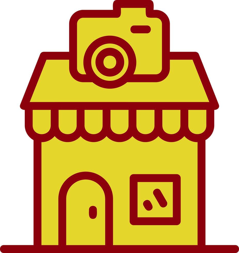 design de ícone de vetor de loja de câmera