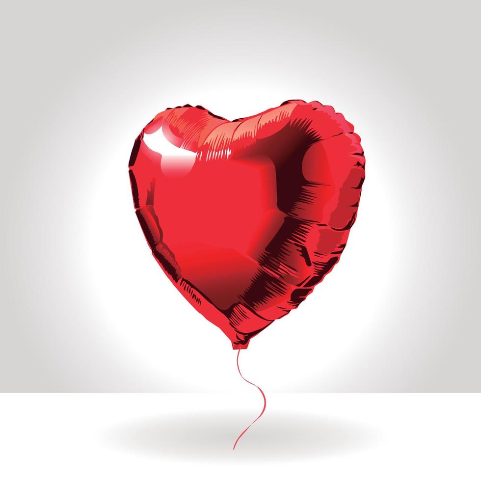 balões em forma de coração. ilustração vetorial. san valentn. feliz Dia dos namorados. vetor
