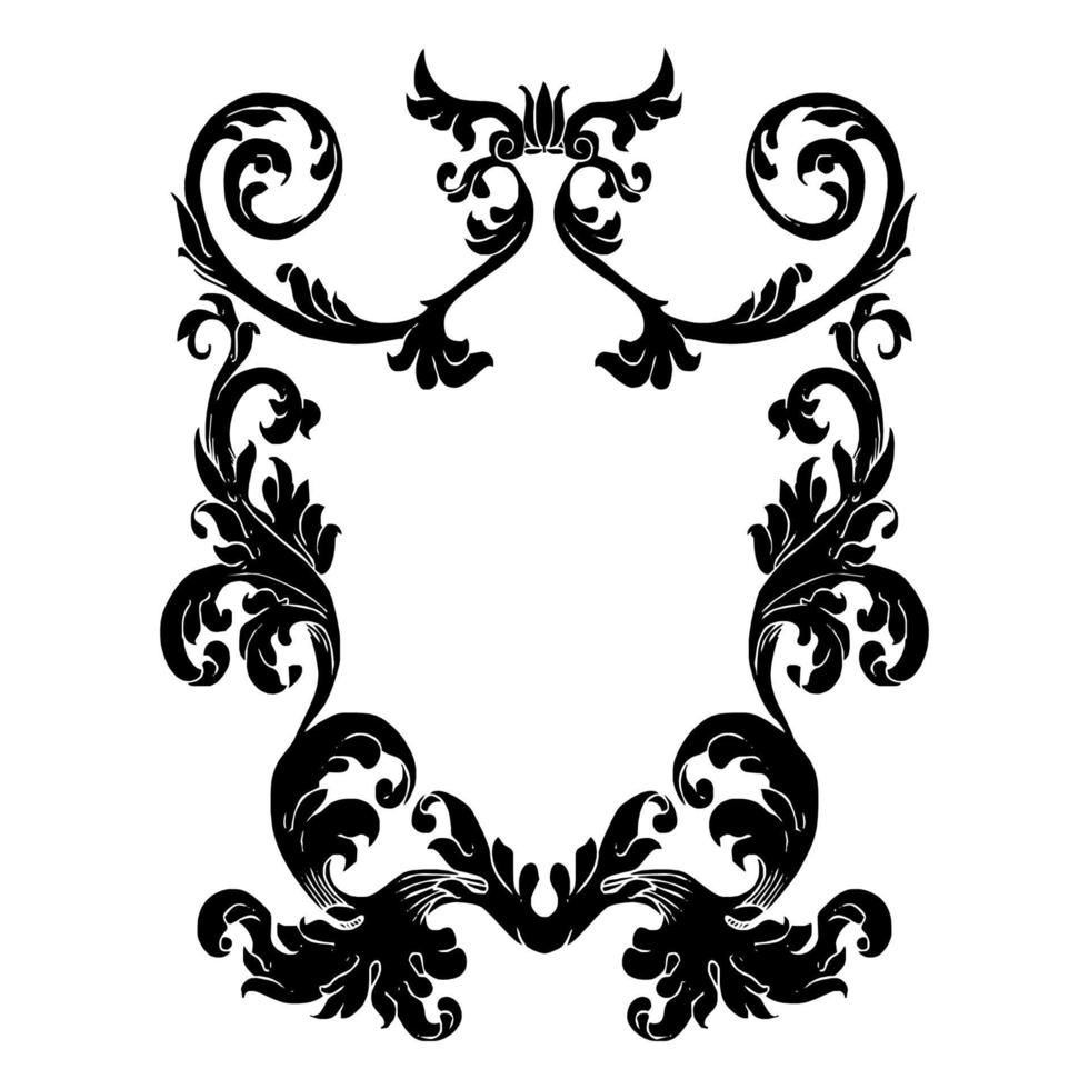 design de vetor de ornamento de moldura em estilo clássico