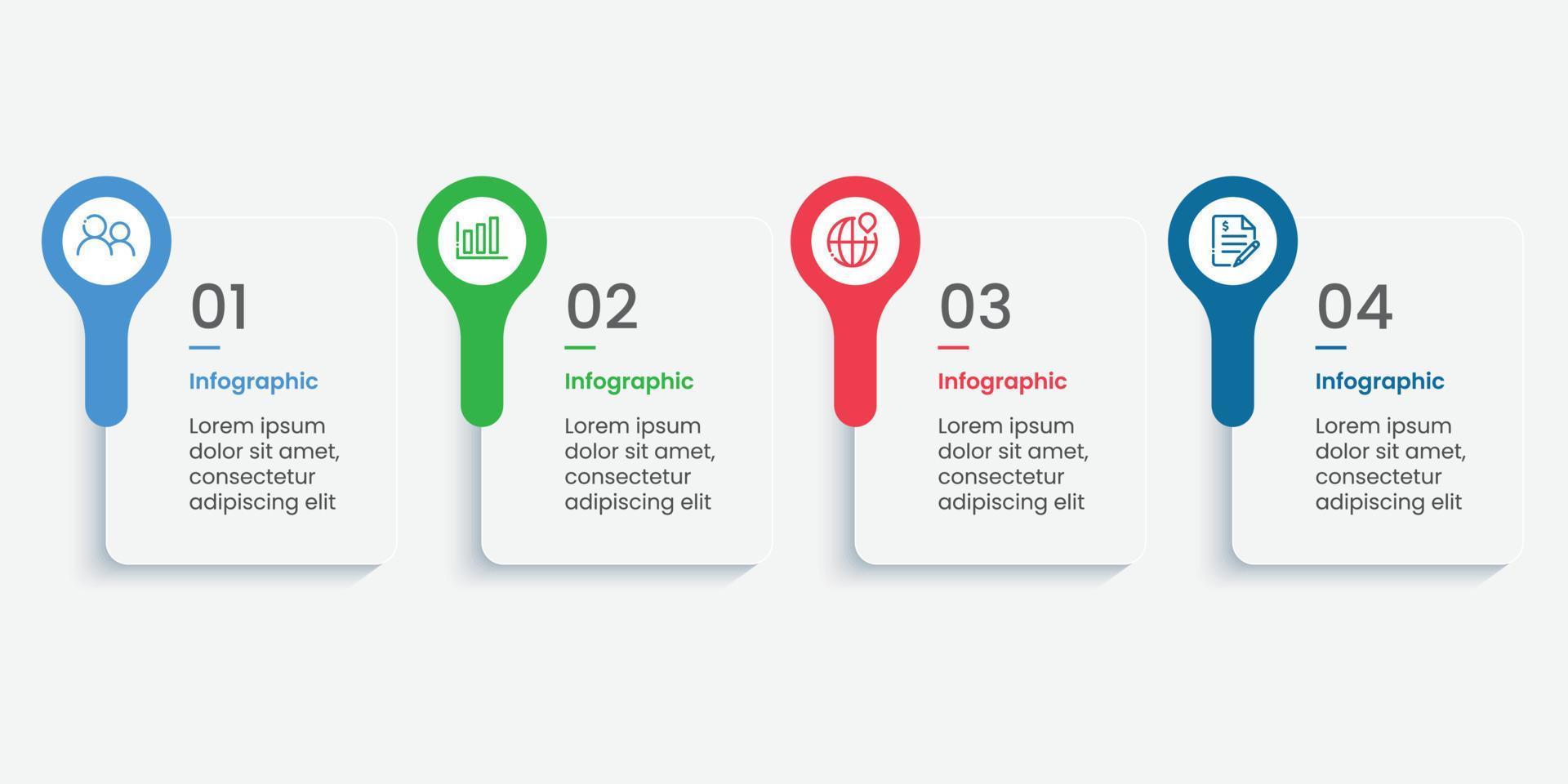 infográfico design de modelo de banner de negócios vetor