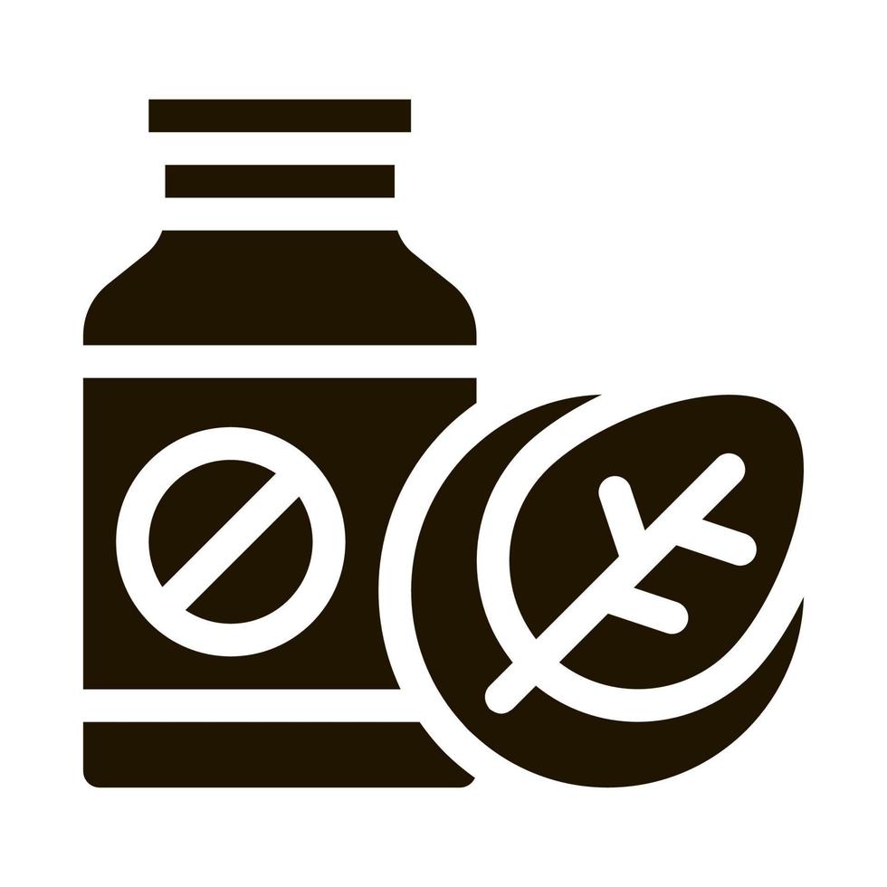 ilustração vetorial de ícone de suplementos de medicamentos biológicos vetor