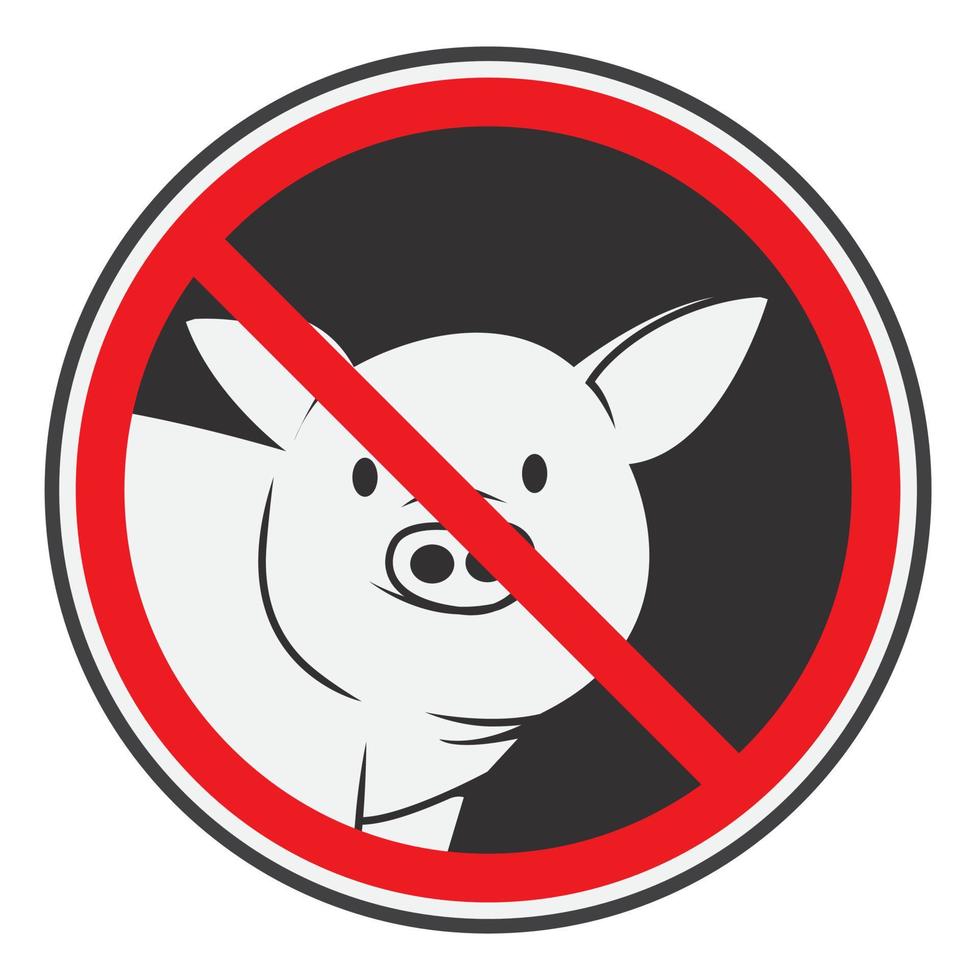 design de ilustração de porco vetor