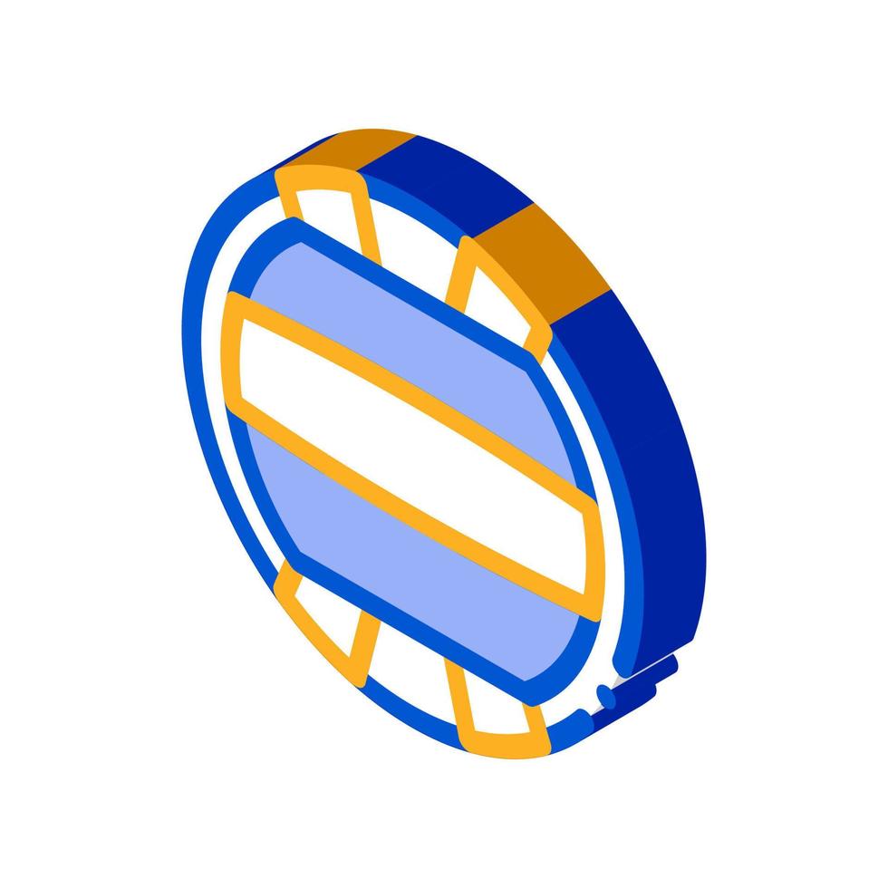 ilustração em vetor ícone isométrico de voleibol