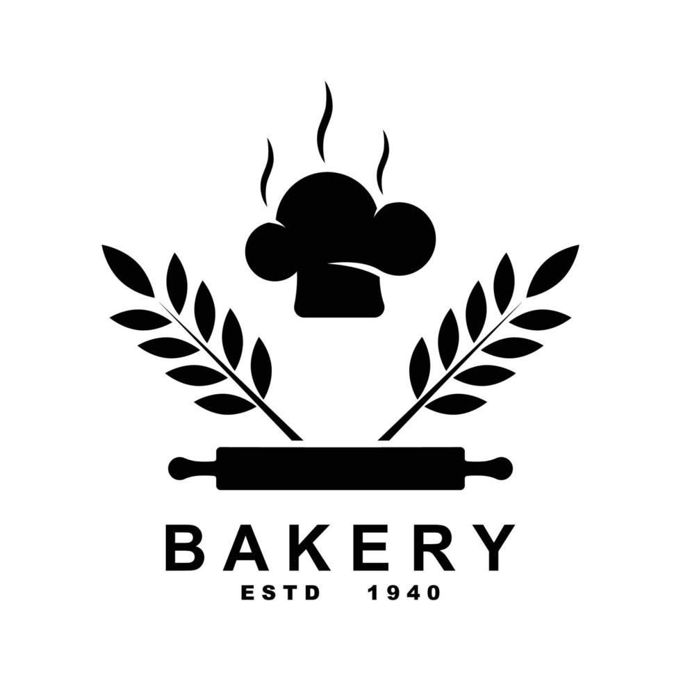 ilustração em vetor modelo de logotipo de padaria