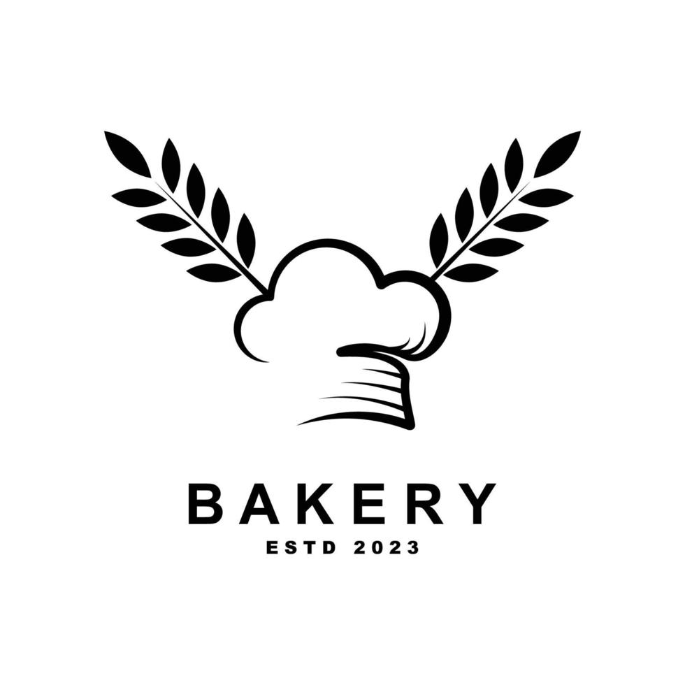 ilustração em vetor modelo de logotipo de padaria