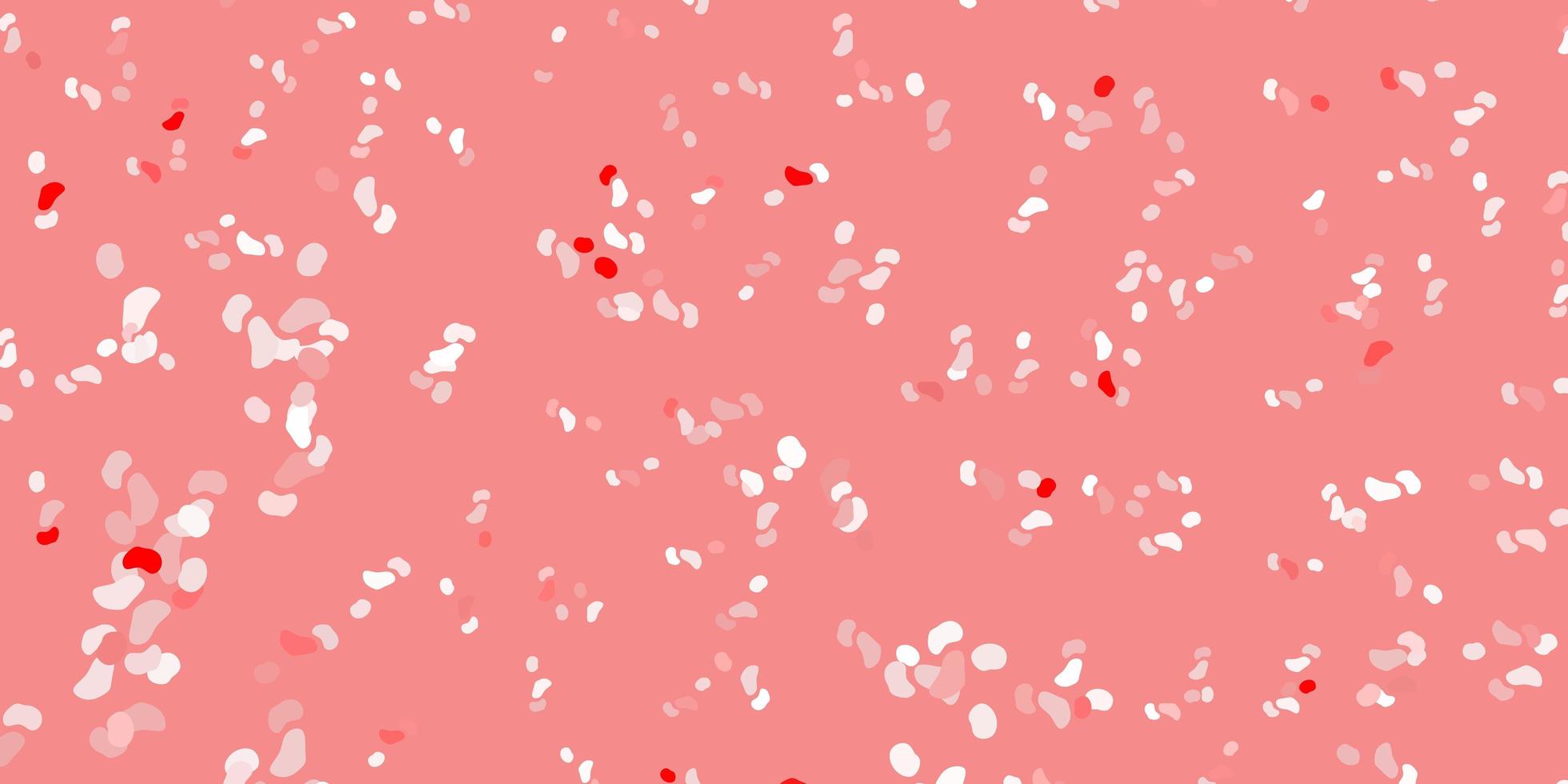 fundo vector vermelho claro com formas aleatórias.