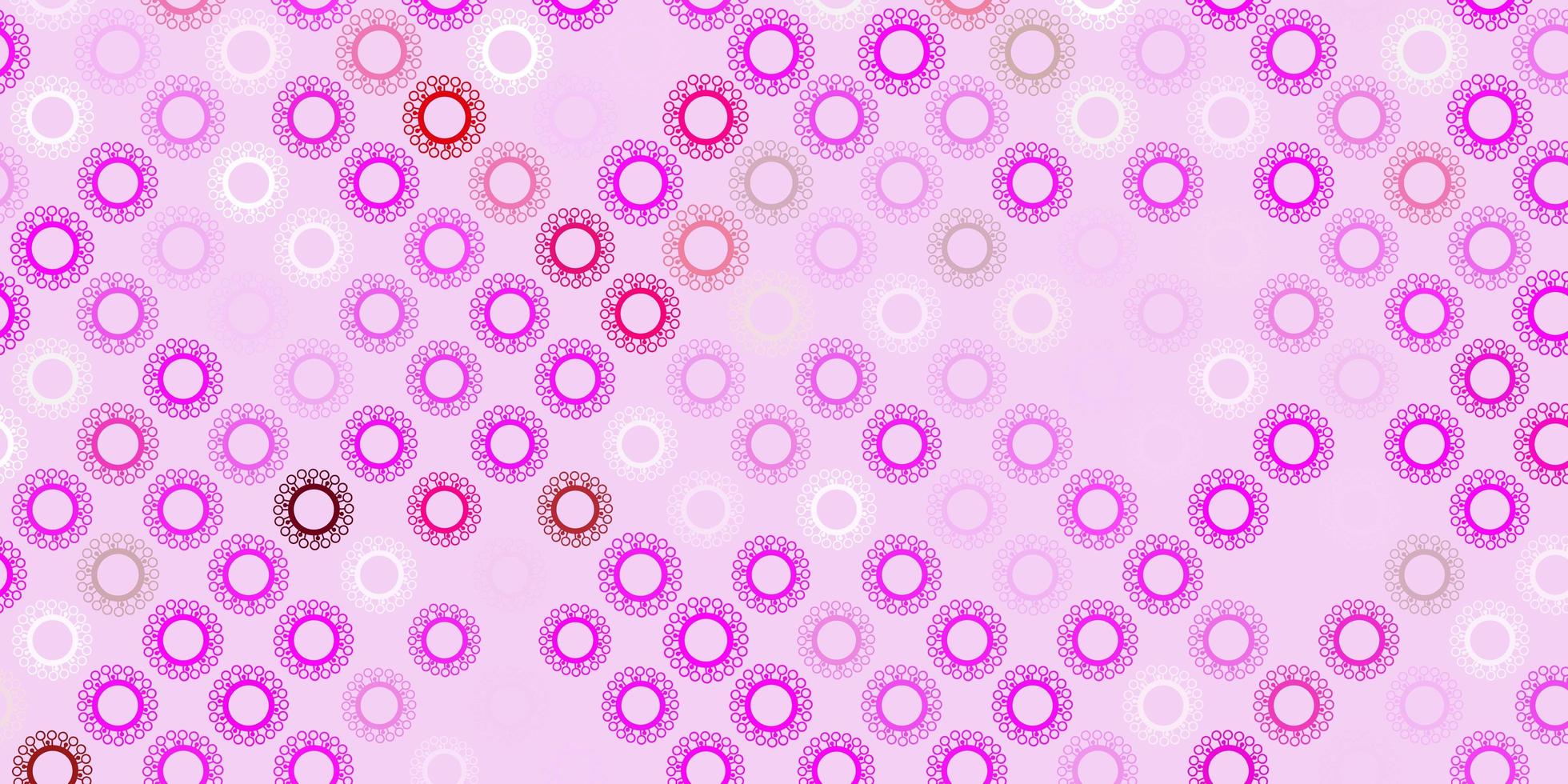 modelo de vetor roxo, rosa escuro com sinais de gripe.