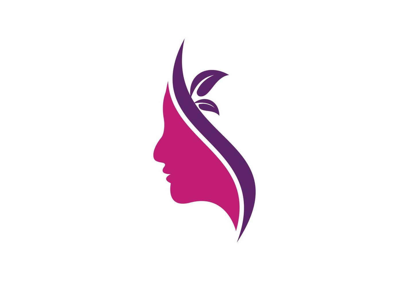 salão de beleza, cuidados com a pele, salão, spa, design de logotipo de clínica de dermatologia, conceito de design vetorial vetor