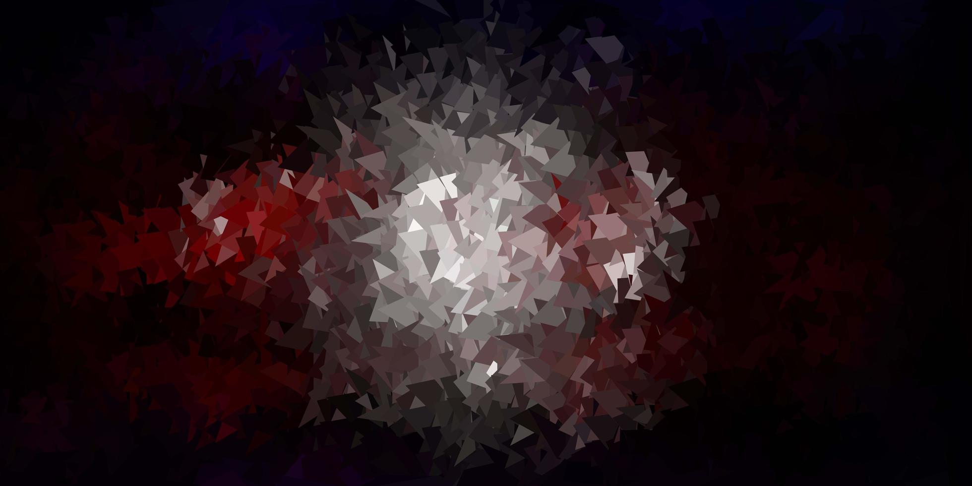 padrão de mosaico de triângulo de vetor vermelho escuro.
