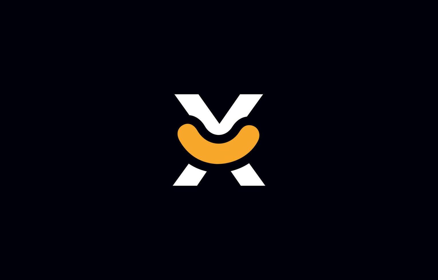 modelo de vetor de design de logotipo de letra x inicial. monograma e ilustração criativa do ícone das letras do alfabeto