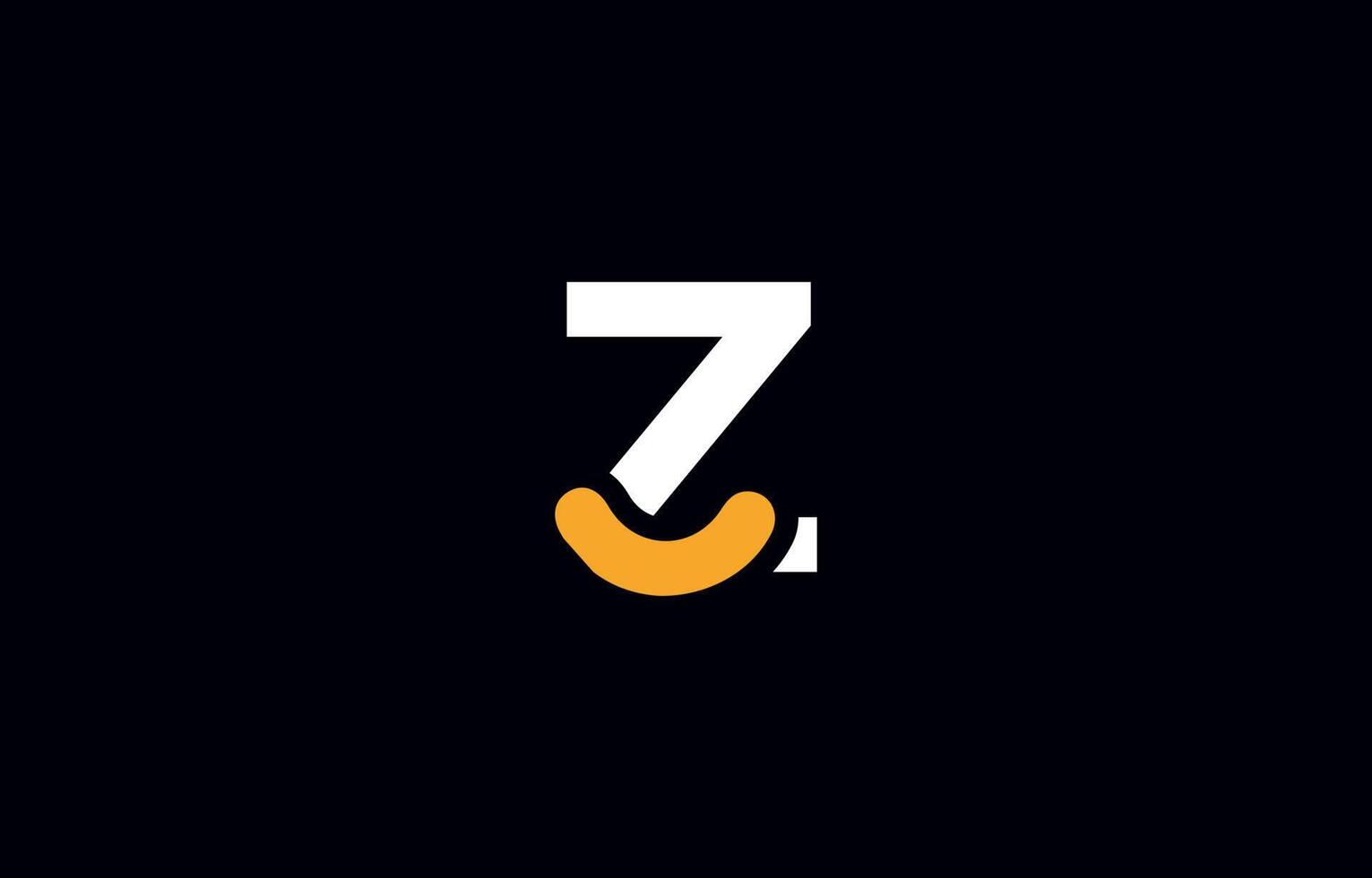 modelo de vetor de design de logotipo de letra z inicial. monograma e ilustração criativa do ícone das letras do alfabeto