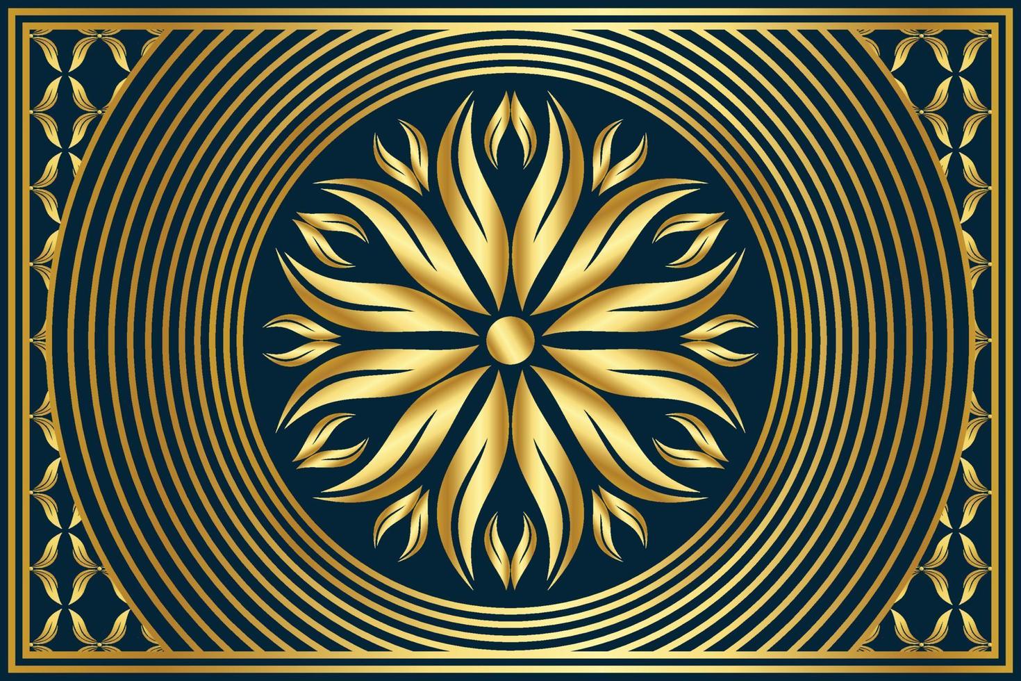 fundo de design de mandala ornamental de luxo vetor