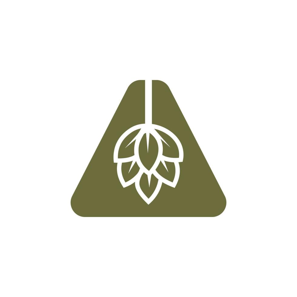 letra inicial um logotipo de cerveja com modelo de vetor de ícone de cerveja