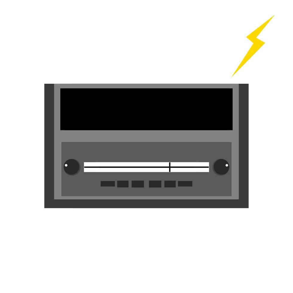 design de ícone de rádio, um ícone simples com um conceito elegante, adequado para sua coleção ou logotipo comercial vetor