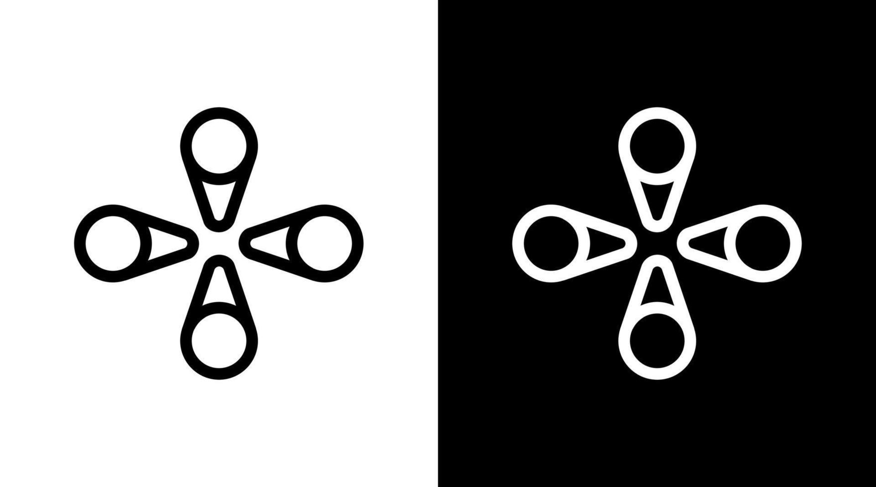 comunidade logotipo monograma grupo pessoas ícone preto e branco ilustração design de estilo modelos vetor