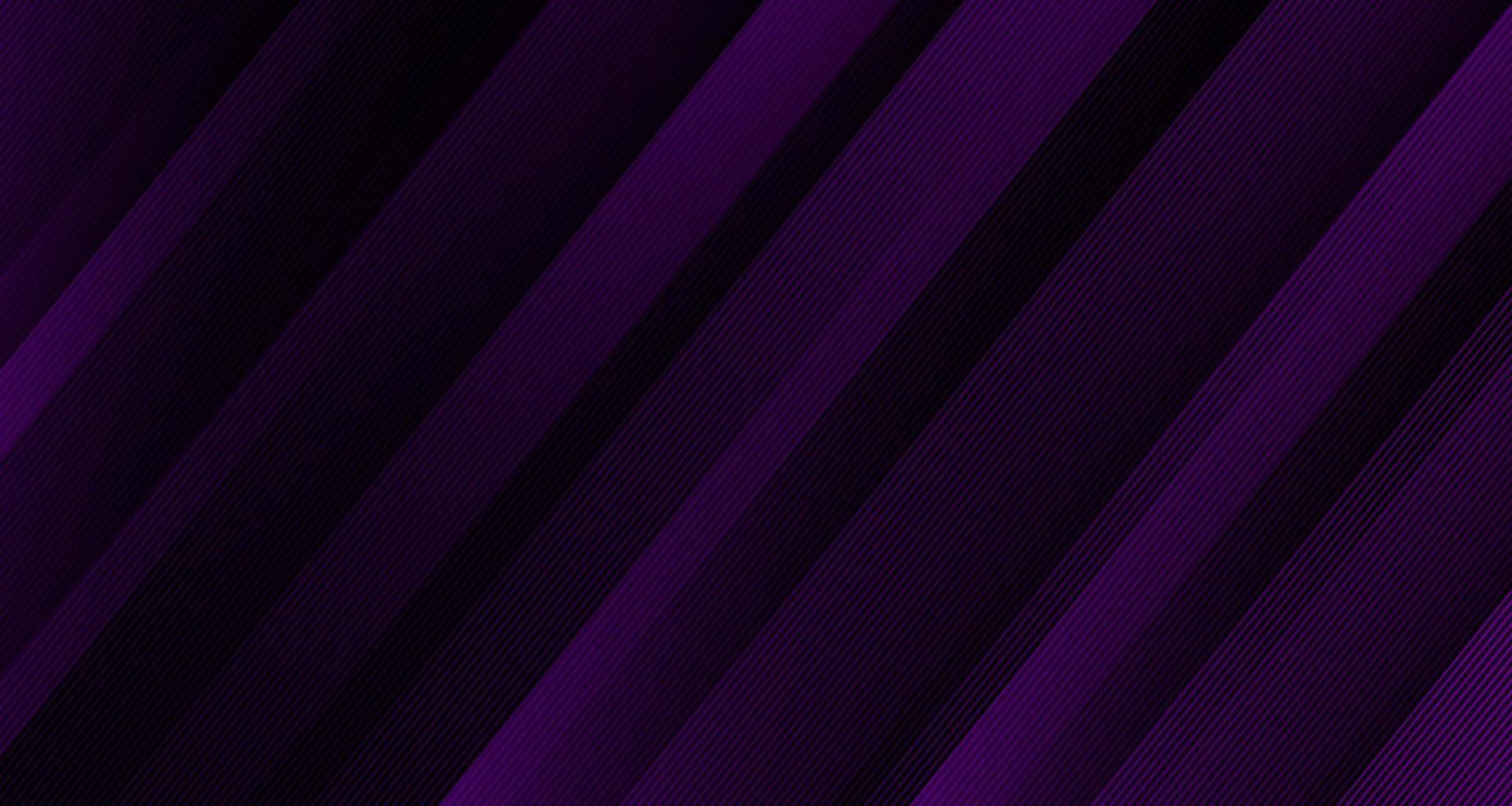 camada de sobreposição de fundo abstrato geométrico roxo 3d no espaço escuro com decoração de linhas diagonais. elemento de design gráfico moderno estilo listrado para banner, folheto, cartão, capa de brochura ou página de destino vetor
