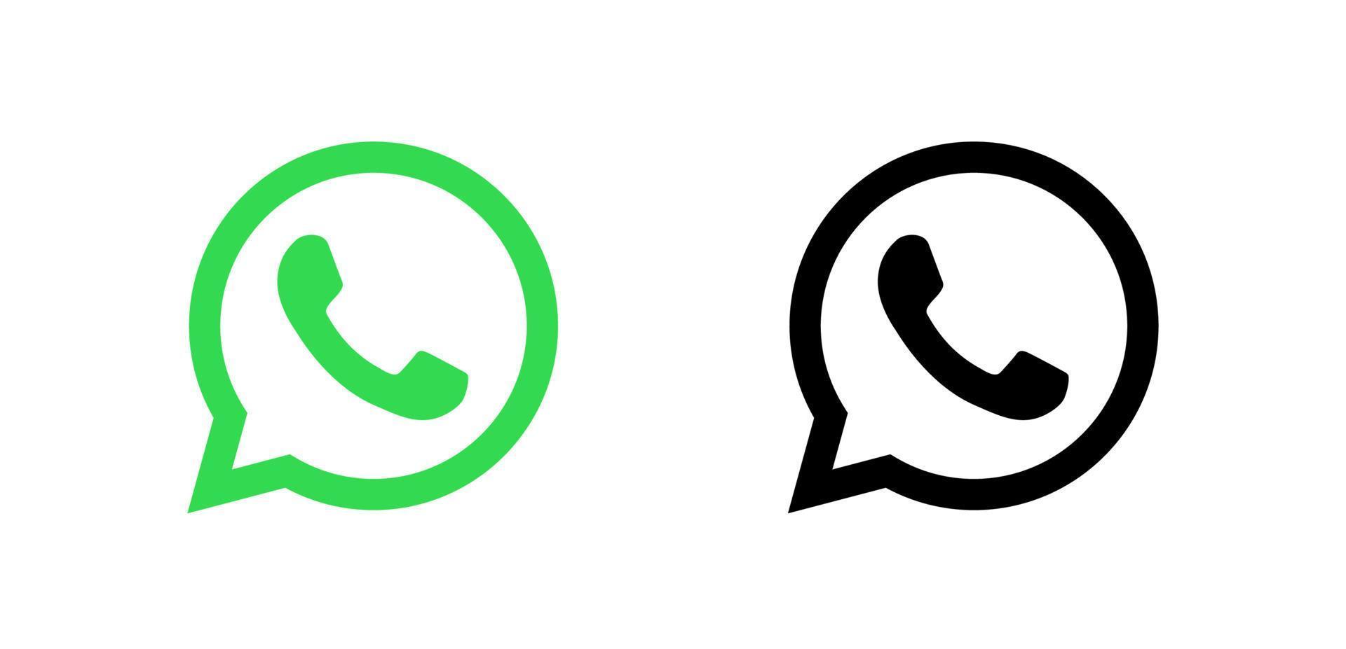 logotipo do whatsapp, vetor do logotipo do ícone do whatsapp, vetor grátis