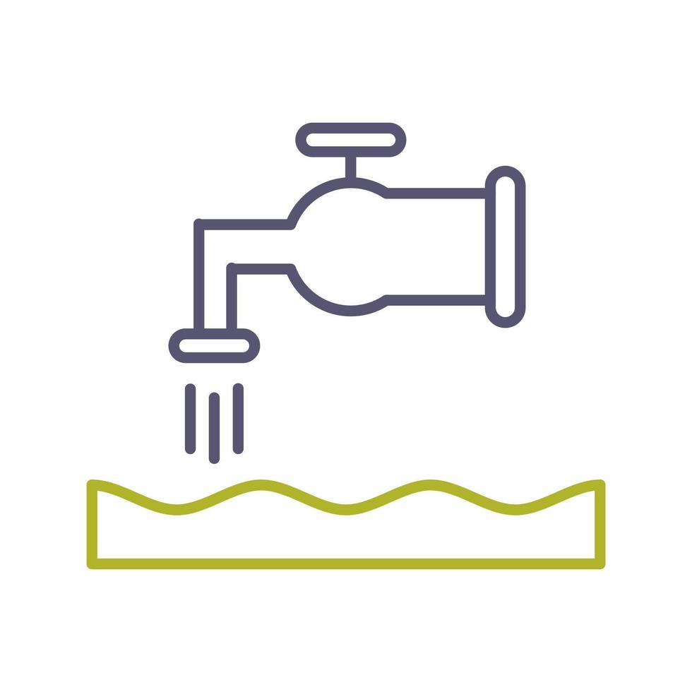 ícone de vetor de casa de água