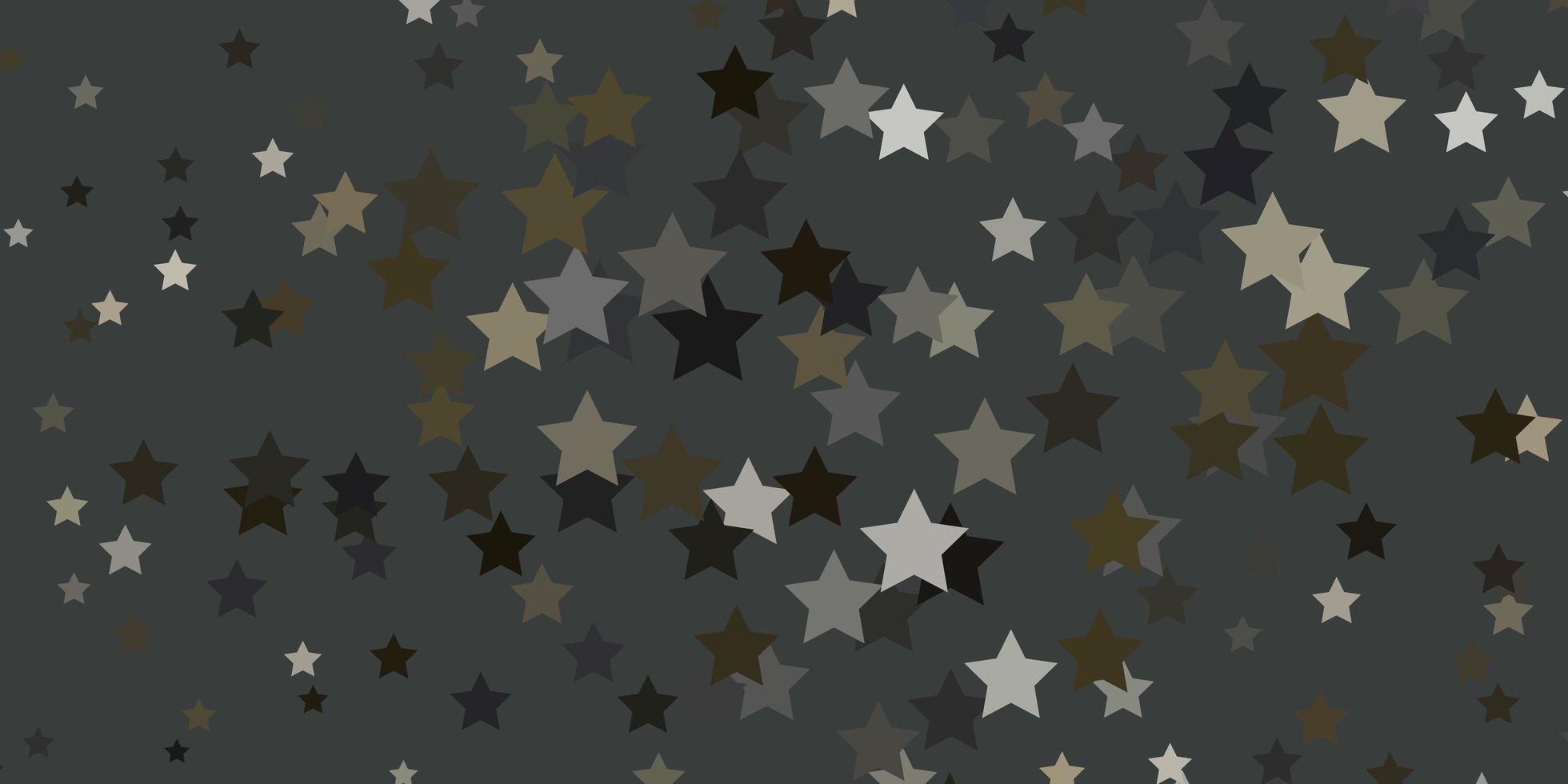 textura vector cinza claro com belas estrelas.