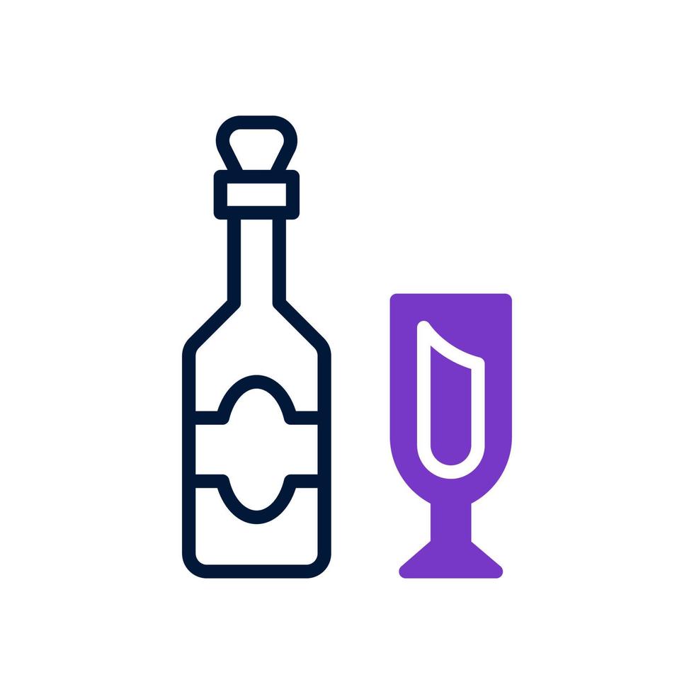 ícone de vinho para seu site, celular, apresentação e design de logotipo. vetor