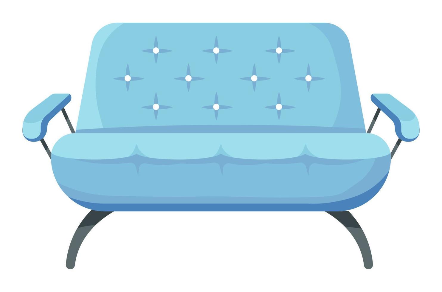 sofá contemporâneo, sofá confortável para vetor de design de interiores