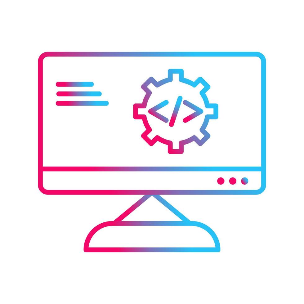 ícone de vetor de otimização de código exclusivo