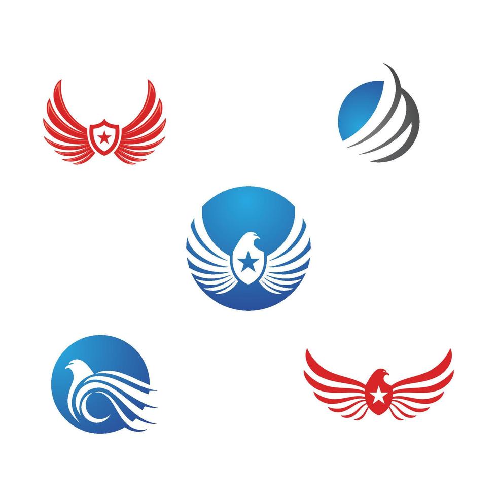 falcon logo template vector