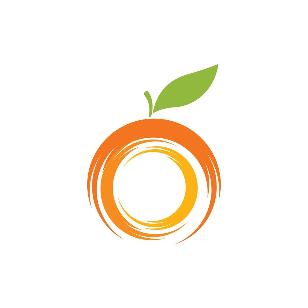 design de logotipo laranja vetor