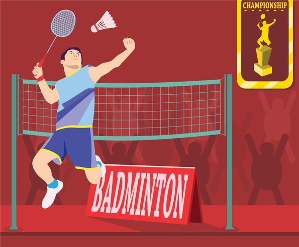 Vector de campeonato de Badminton