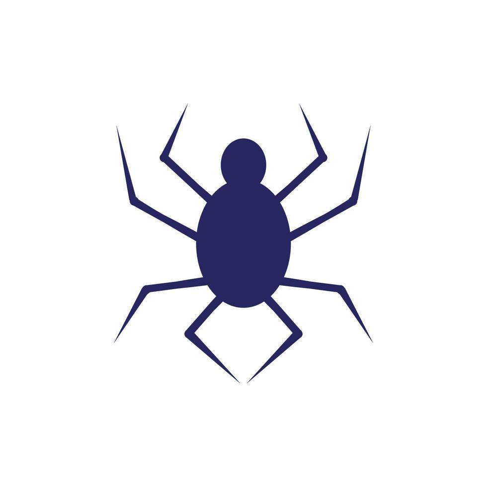 vetor de design de logotipo de aranha