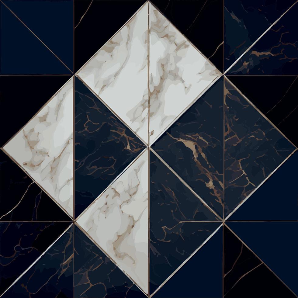 textura de azulejo de mármore claro e escuro, modelo de plano de fundo - vetor