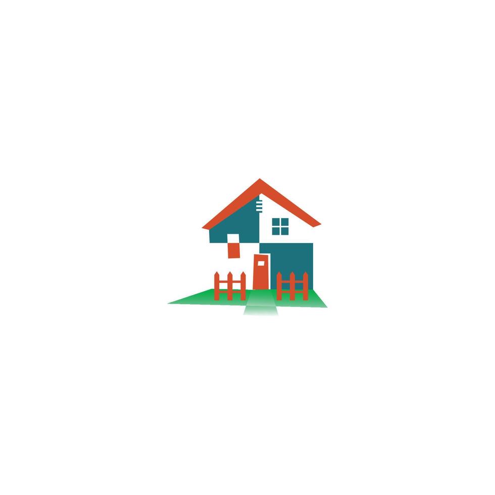 logotipo de vetor de telhado imobiliário com imagem de modelo de ícone de logotipo de casa de design de letra l foto de stock