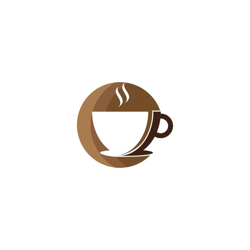 logotipo do copo de café vetor