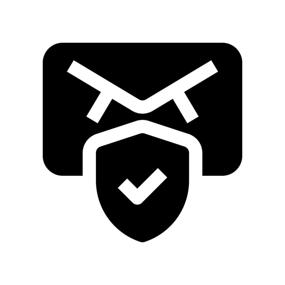 ícone de proteção de e-mail para seu site, celular, apresentação e design de logotipo. vetor