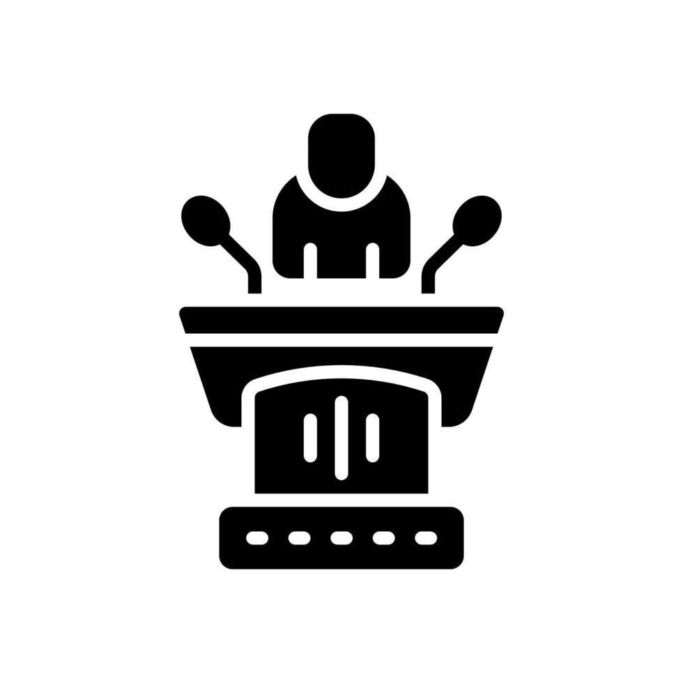ícone de conferência para seu site, celular, apresentação e design de logotipo. vetor