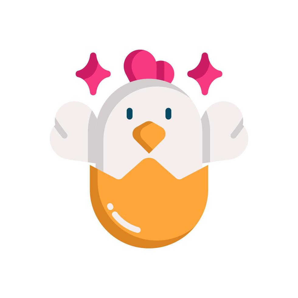 ícone de frango para seu site, celular, apresentação e design de logotipo. vetor